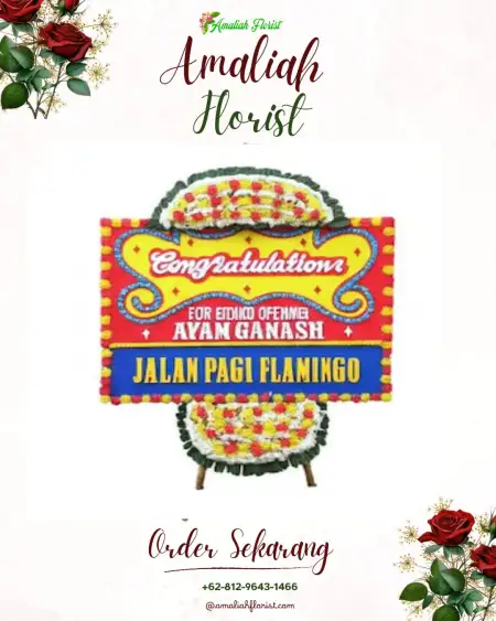 Sewa Papan Bunga Wama